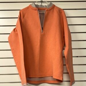 Adidas Golf ADICOLOR CLUB‎ quarter zip size medium salmon sweatshirt Sweater